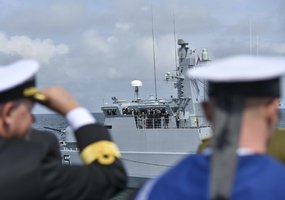 Karinės jūrų pajėgos atidavė pagarbą žuvusiems jūroje - 8