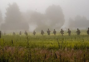 Krašto apsaugos savanorių pajėgų kariai dalyvavo pratybose „Liūto šuolis“ Latvijoje - 2