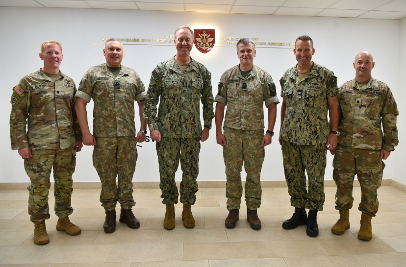 Commander of United States Naval Forces Europe and Africa paid a visit to the Defence Staff,...