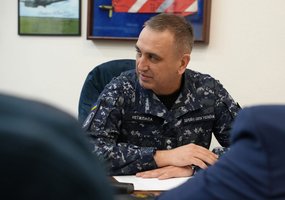 Karinių jūrų pajėgų vadas Ukrainoje aptarė saugumo situaciją ir jūrinį bendradarbiavimą - 1