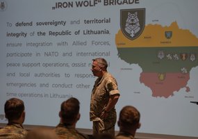 Brigadoje „Geležinis Vilkas“ lankėsi būsimieji Vokietijos kariuomenės medicinos būrių vadai - 1