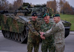 Vokietijos, Nyderlandų ir Lietuvos kariuomenių Sausumos pajėgų vadai aptarė gynybos planus Lietuvoje - 10