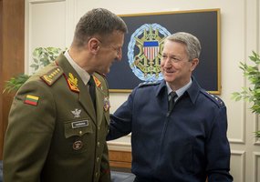 Chief of Defence of Lithuania met with Chairman of the Joint Chiefs of Staff General  Dan Caine - 1