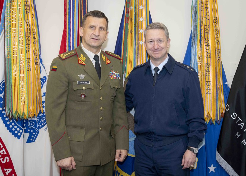 Chief of Defence of Lithuania met with Chairman of the Joint Chiefs of Staff General  Dan Caine